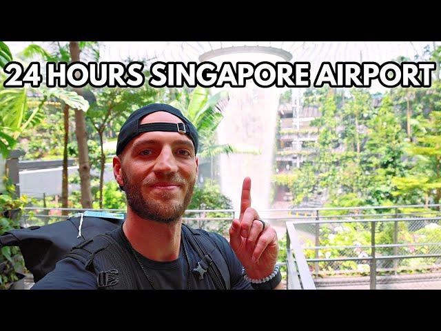 I LIVED IN A LUXURY AIRPORT FOR 24 HOURS (Changi, Singapore)