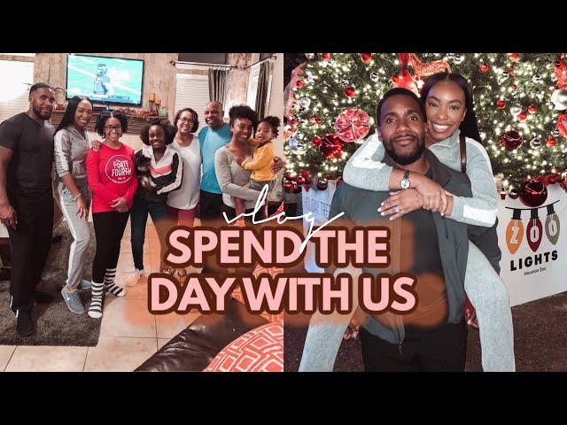 A Day In The Life Spent With My Family! (VLOG) | Early Thanksgiving Dinner & Christmas Lights!