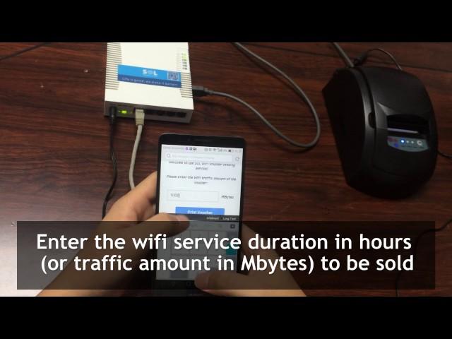 Demo Video of Smart WiFi with Voucher Printer