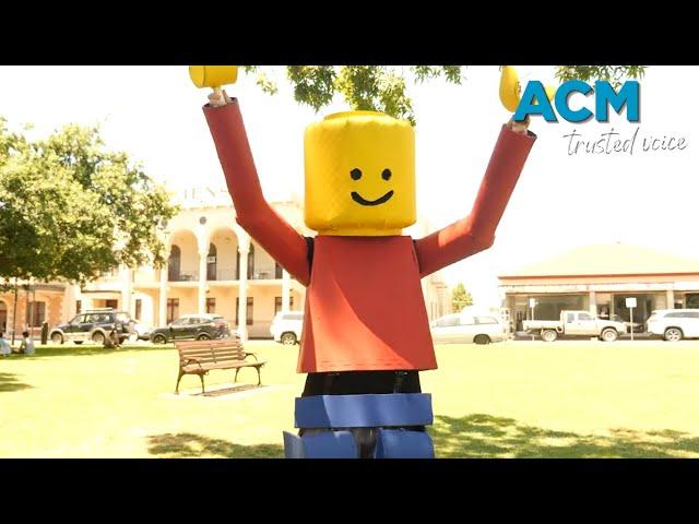 Meet the human Lego man: Alex McIntyre's quirky alter ego