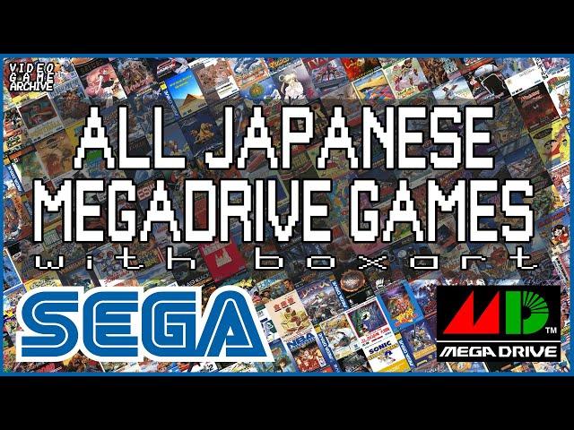 Japanese SEGA Mega Drive Game Collection Complete | V G A - Video Game Archive