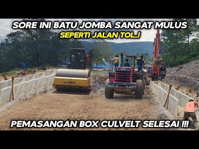 Sore Ini Batu Jomba Sangat Mulus !!! Pemasangan Box Culvert Hampir Selesai