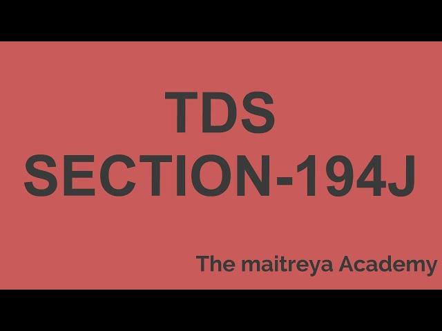 TDS Section-194J Fees on Professional Service or Technical Services include Covid-19 Impact