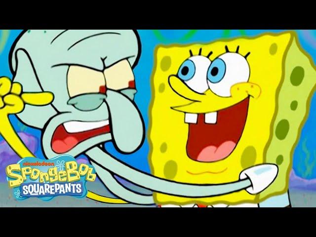 Squidward Stuck with SpongeBob for 2 Hours Straight  | @SpongeBobOfficial