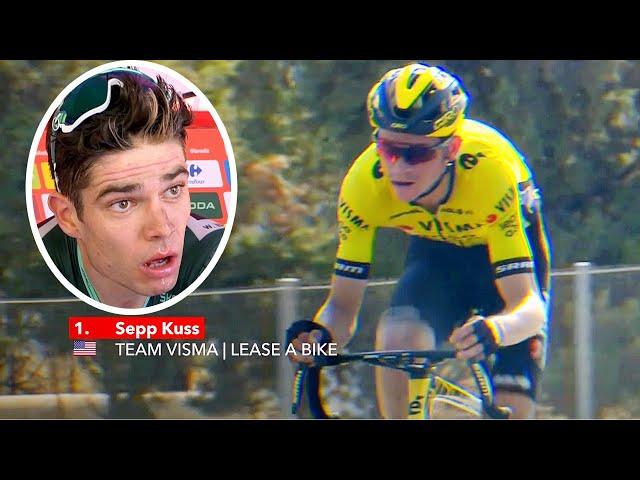 Wout van Aert SHOCKED by Sepp Kuss CRAZY Pulls | Vuelta a Espana 2024 Stage 7