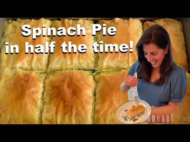 (MUCH!) EASIER SPINACH PIE.