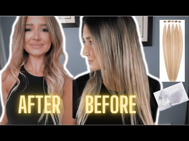 HOW TO REUSE YOUR KERATIN HAIR EXTENSIONS ll At Home Keratin Hair Extensions