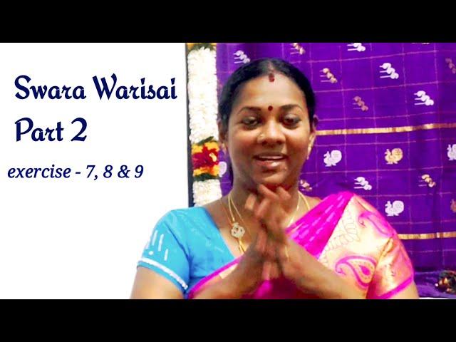 swaravarisai 789/ ஸ்வரவரிசை 7-9/ Surqvarisai/ sarali varisai - part 2