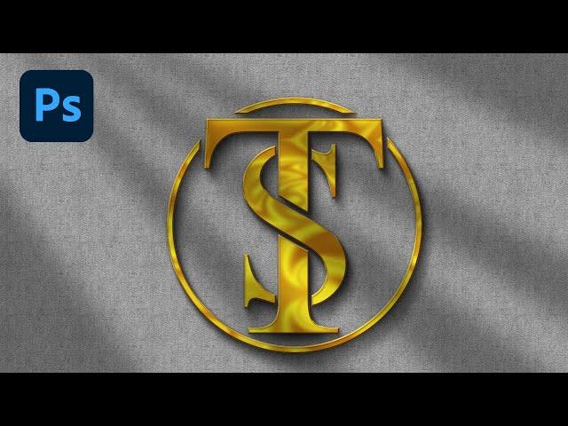 Photoshop Logo Design Tutorial || How to Make TS Letter Logo in Adobe Photoshop