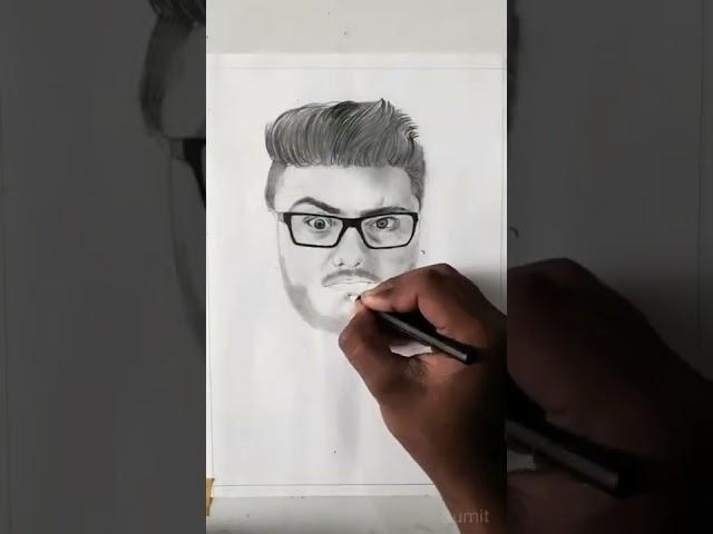 carryminati Sketch #carryminati #shorts sumit mandal art