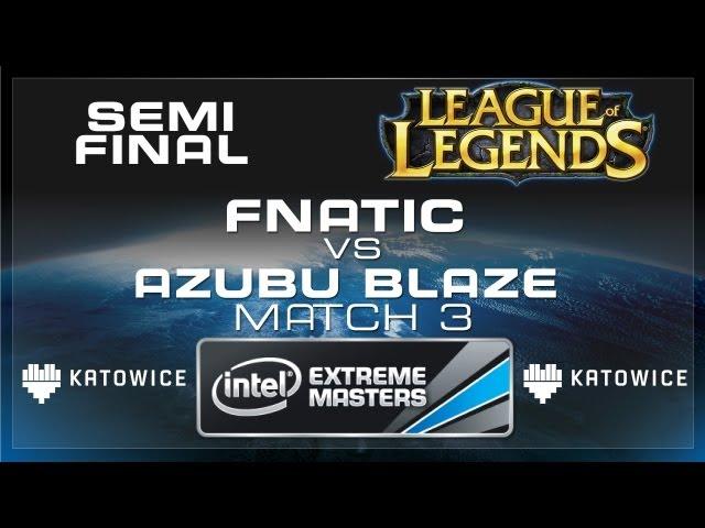 Azubu Blaze vs fnatic - Match 3 - Semi-Final - IEM Katowice League of Legends [Full HD]