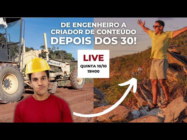 LIVE: COMO VIREI CRIADOR DE CONTEÚDO DEPOIS DOS 30 | dicas, desafios, perrengues...