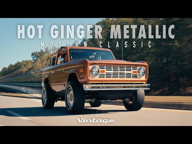 Hot Ginger Metallic Modern Classic by Vintage