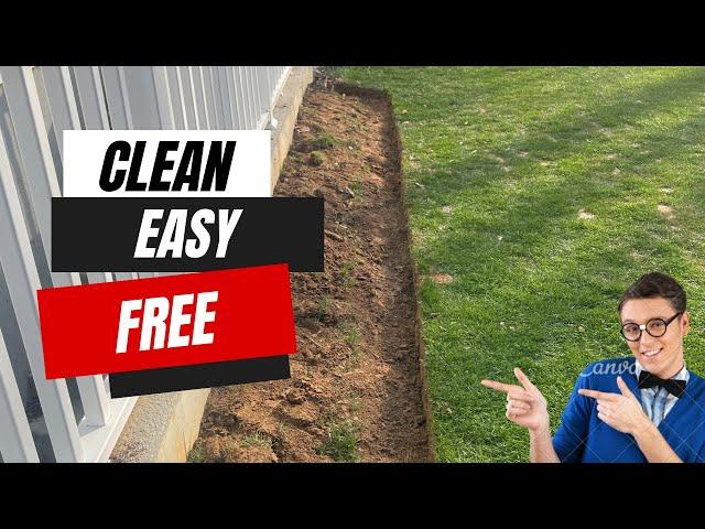 EASY Edging for your MULCH BEDS // STRAIGHT EDGES