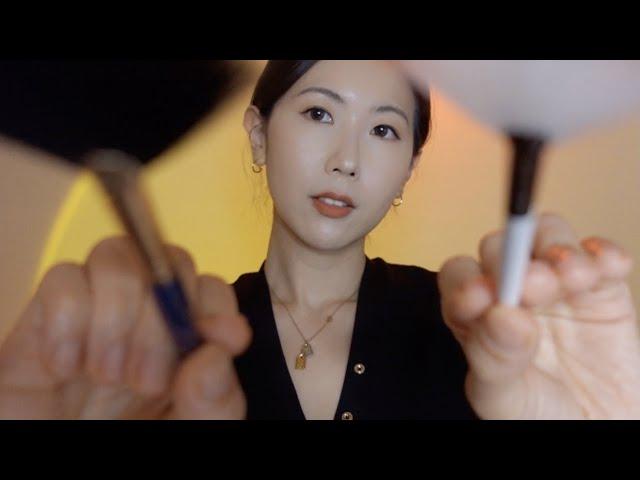 ASMR | Brushing You & Mic (Stipple, Tracing, Trigger Words)