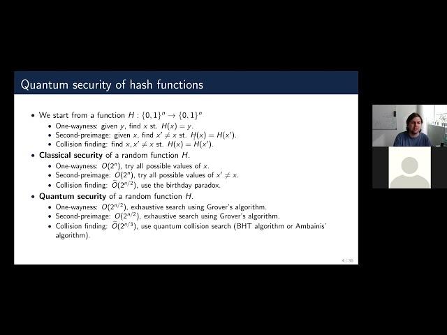 Post-quantum cryptography and q. algorithms for the Shortest Vector Problem [QCT20/21, Seminar #08]