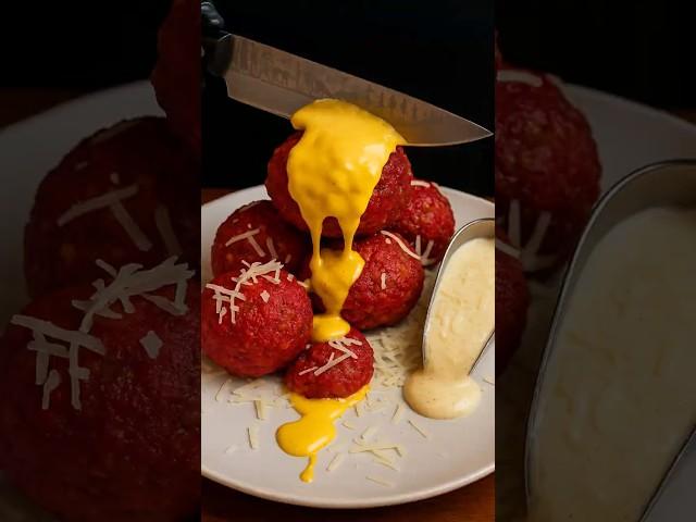 Red Crispy Mini Cheeseburger with Mozzarella & Cheddar! #shorts #burger #cheeseburger