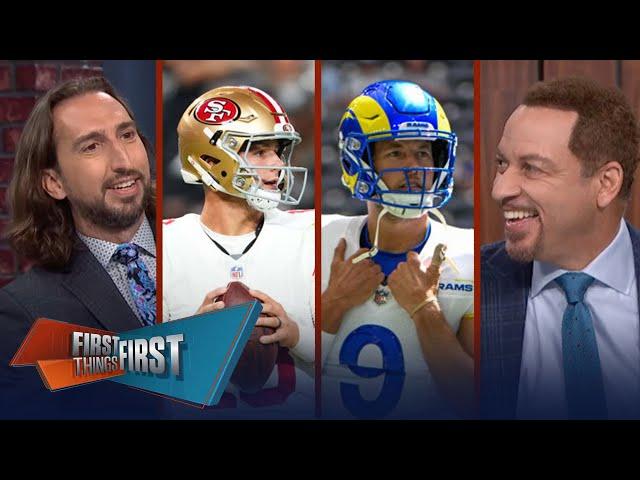 NFC West: Rams, 49ers battle for first in Nick and Brou's predictions | NFL | FIRST THINGS FIRST