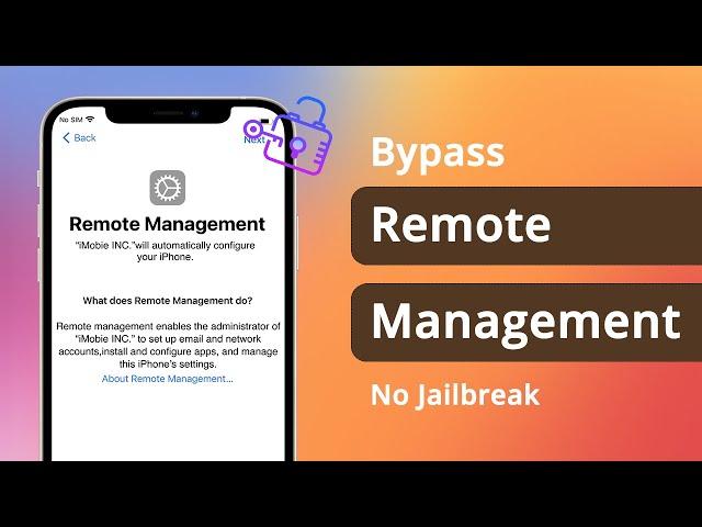 How to Bypass Remote Management on iPhone in a Minute 2024 | NO JAILBREAK