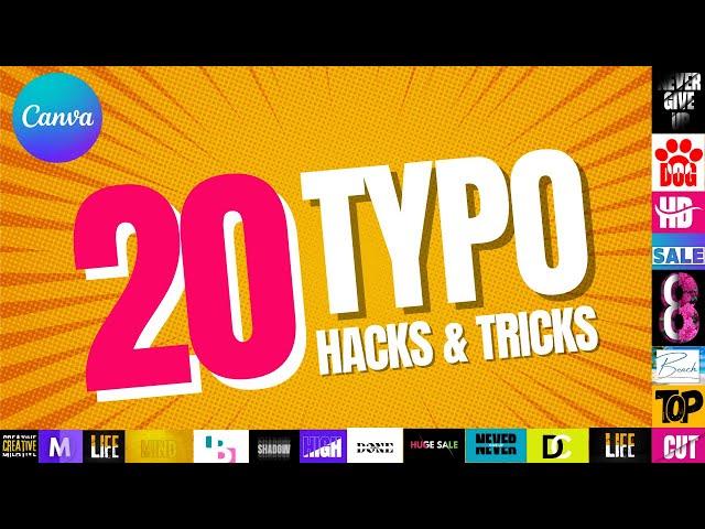 20 canva typography hacks and tricks tutorial