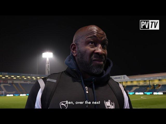 Darren Moore reacts to Gillingham defeat