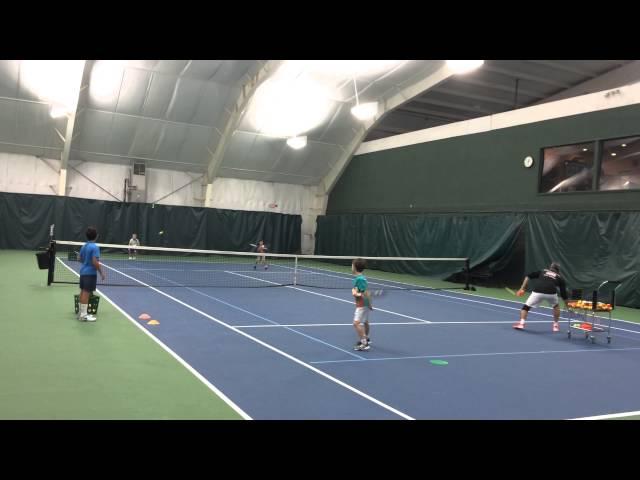 USTA Eastern Orange Ball Early Development Camp Cooperative Drill