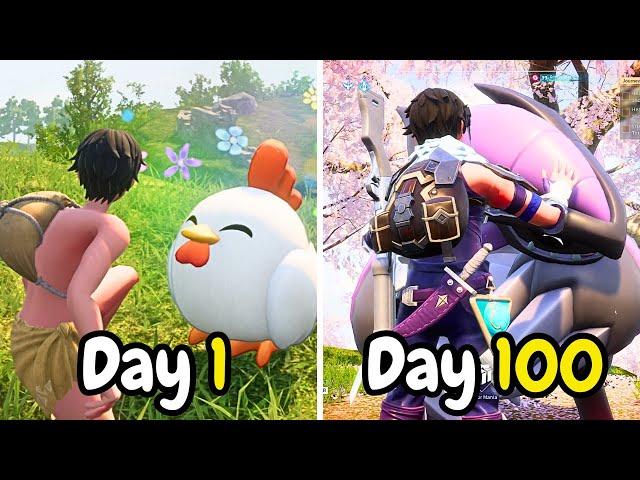 I Spent 100 days in Palworld (Sakurajima Update)