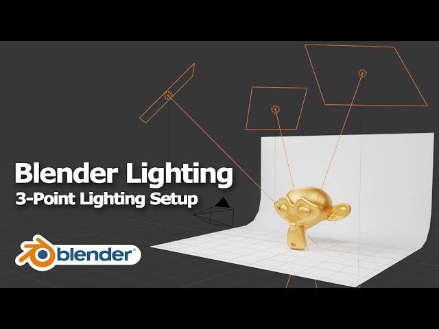 3 Point Lighting Setup | Blender studio lighting tutorial for beginners