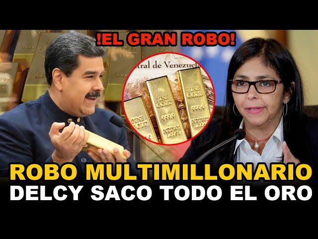 DELCY RODRIGUEZ ROBA TODO EL ORO DE VENEZUELA Y LO VENDIO A ESPAÑA MADURO TIENE LOS MILLONES