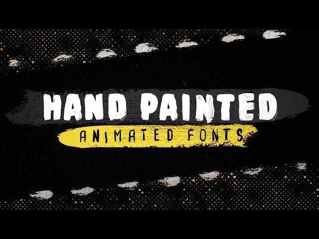 FREE Hand Painted Animated Fonts | Free Fonts for Video