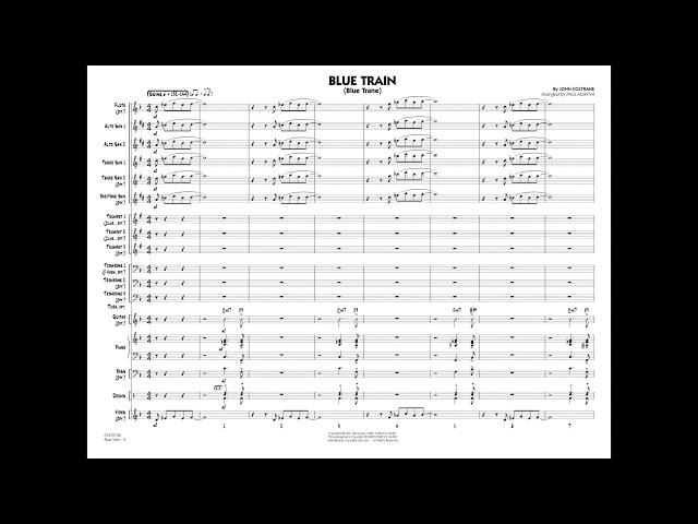 Blue Train (Blue Trane) by John Coltrane/arr. Paul Murtha