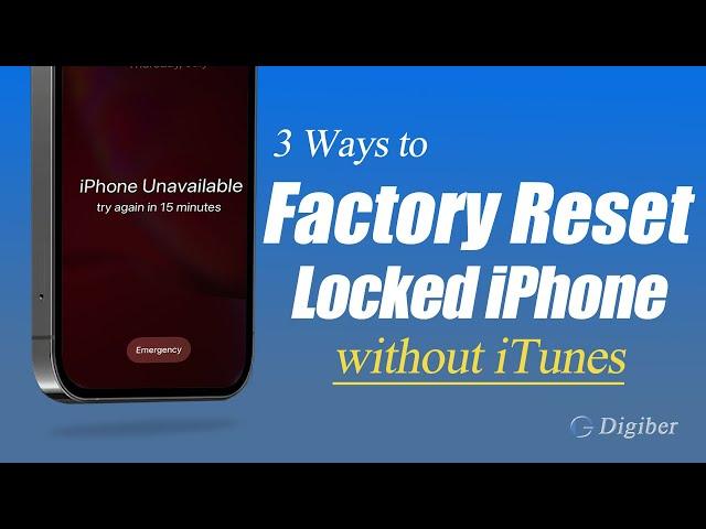 How to Factory Reset iPhone without iTunes | Remove Forgotten iPhone Passcode