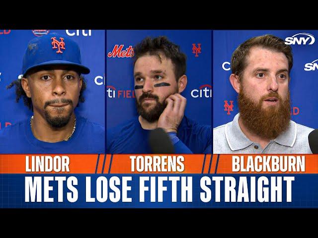 Francisco Lindor, Luis Torrens and Paul Blackburn on 5-0 loss to Braves