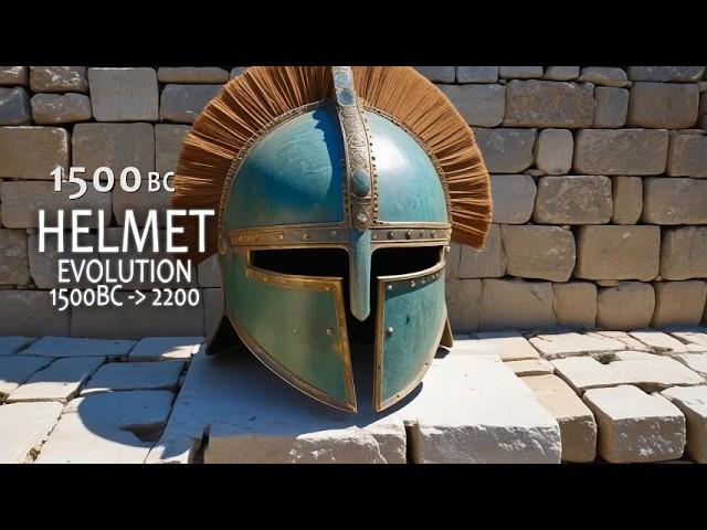 Helmets Evolution  (4k video)