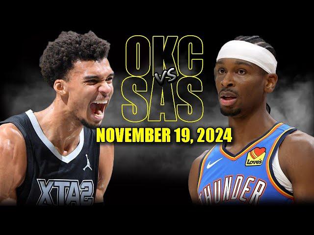 Oklahoma City Thunder vs San Antonio Spurs Full Game Highlights - November 19  | 2024-25 NBA Season