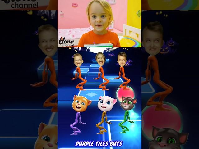 Vlad and Niki Dame Tu Cosita Dance Cover Tiles hop #shorts #Dametucosita #tileshopedmrush