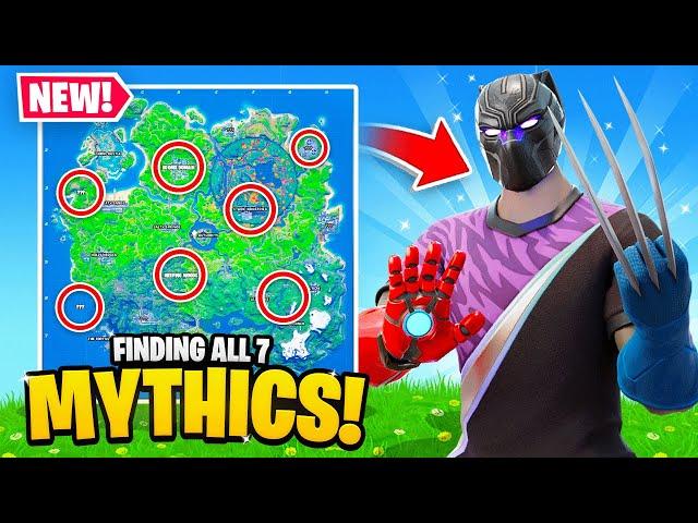 I Found ALL 7 Mythic Weapons in ONE Game! (Fortnite)