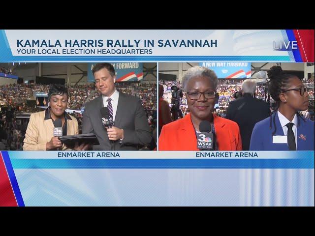 WSAV Vice President Harris rally coverage