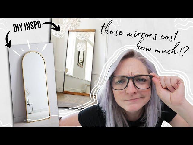 i try to dupe expensive West Elm floor mirrors for half the cost! | Can I Make It For Cheaper?! EP1