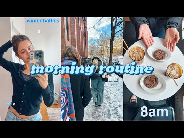 my 8am college morning routine (productive & struggling)