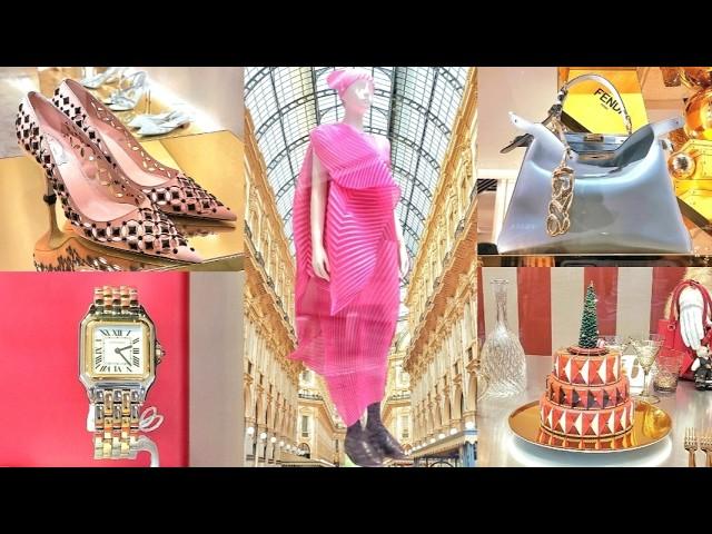 PRADA, MAX MARA, FENDI, CARTIER, MICHAEL KORS, CELINE... Luxury Shopping in Milan Vlog 2024.