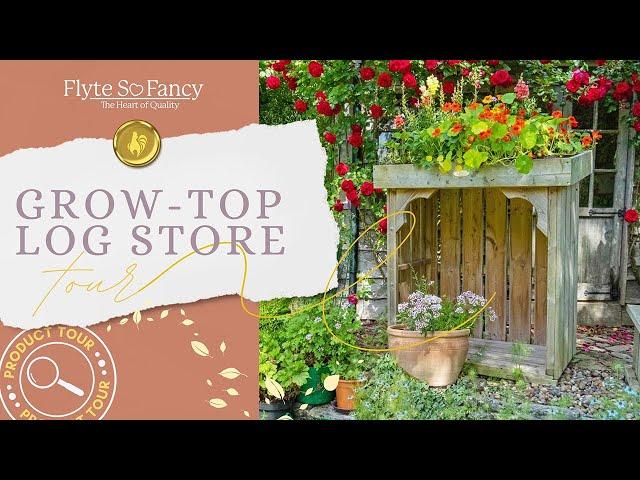 Grow-Top Log Store - Transform a Dull Garden Corner with a Green Roof Store