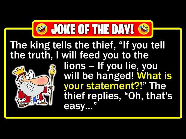  BEST JOKE OF THE DAY! - A castle guard drags the thief before the angry king... | Funny Dad Jokes