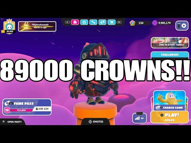 I REACHED 89000 CROWNS IN FALL GUYS