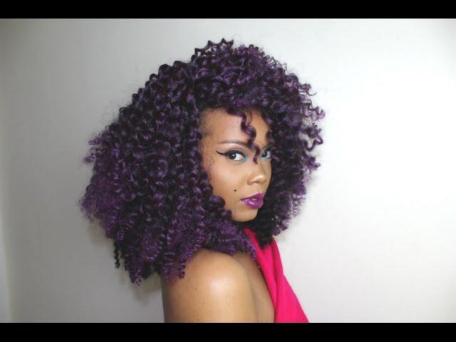 TASTEPINK IS SELLING CROCHET WIGS! + NEW BOMB PURPLE CURLY FRO!