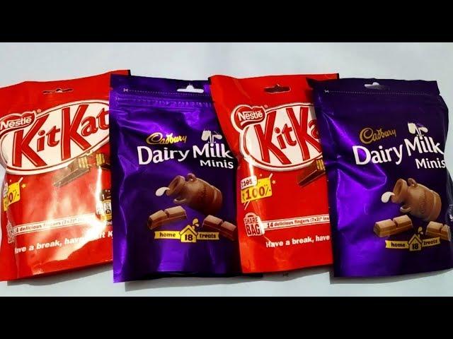 Cadbury Dairy Milk Minis V/S  Nestle KitKat delicious fingers