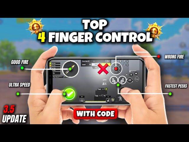 4 Finger Control Claw Pubg Mobile• Best 4 Finger Control Claw Settings | PUBG/BGMI CONTROL CODES