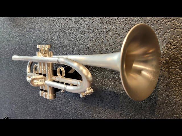 2023 Harrelson VPS Half Illusion Summit Trumpet in Brushed Silver