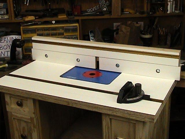 Router table top and fence