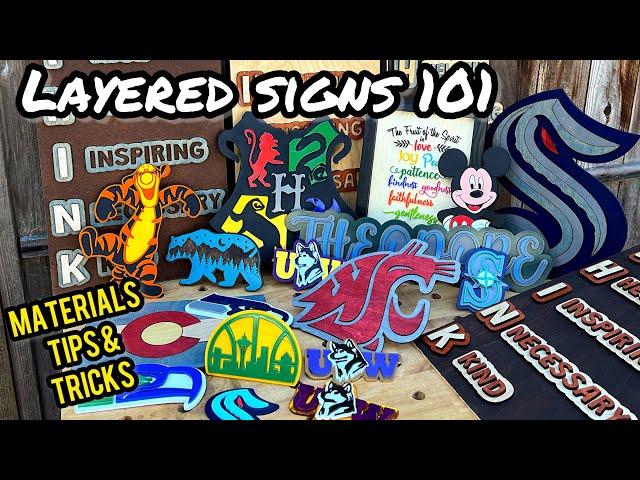 How to Make Layered Signs: Tips & Ideas for Small Business & Hobbyists- Laser Cutter Possibilities